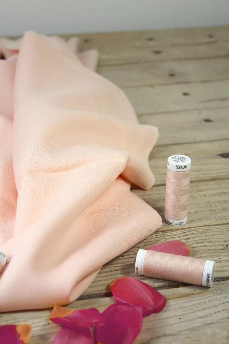 Églantine & Zoé - Nude Viscose Crepe Fabric