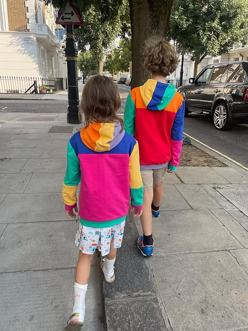 Two Stitches - Finley Colour Blocked Hoodie Sewing Pattern 2 - 14 years