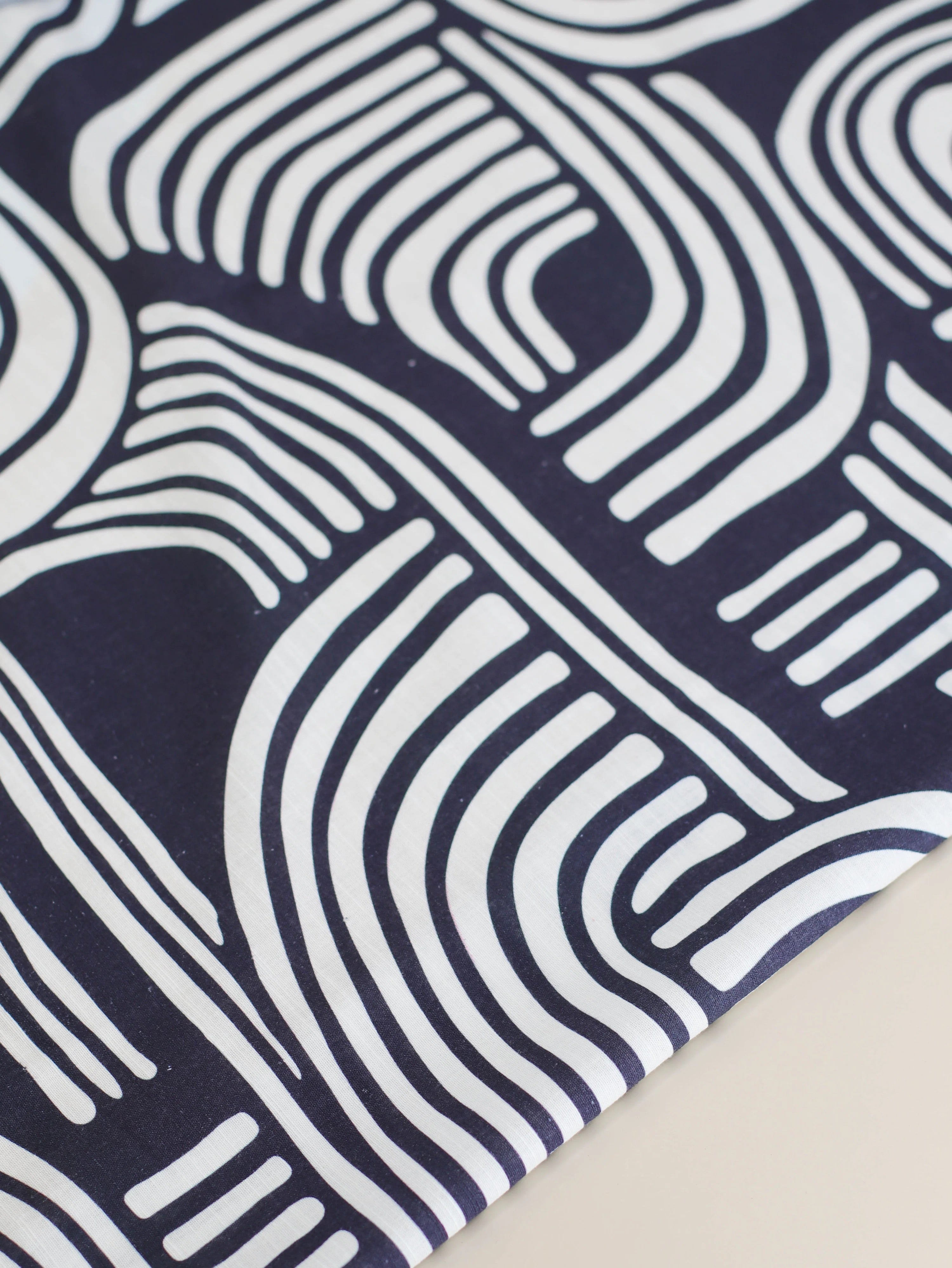 END OF MAY DELIVERY Mind The MAKER - Over the Rainbow Linen Cotton in Night