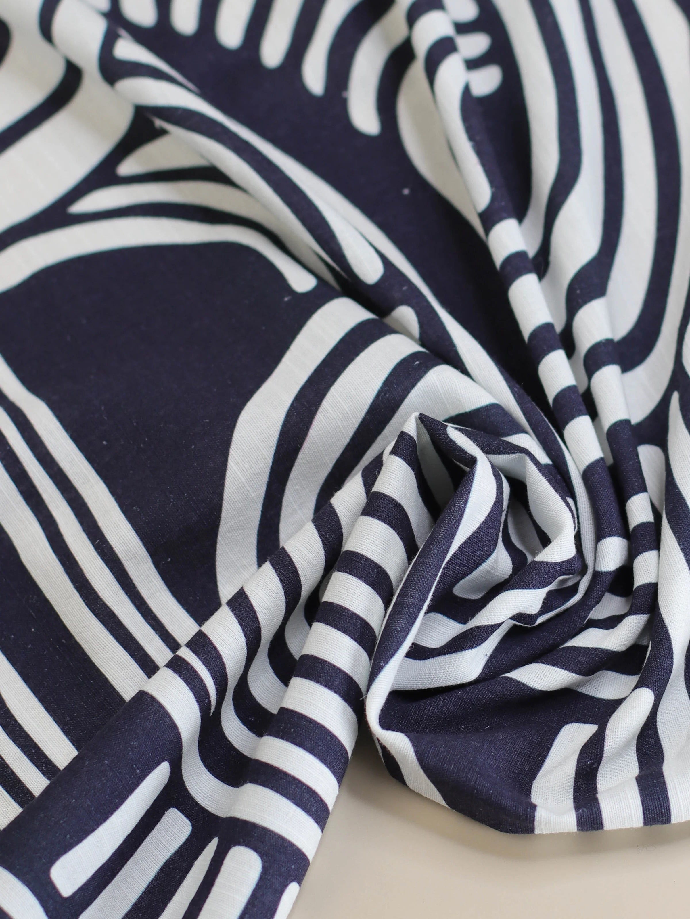 END OF MAY DELIVERY Mind The MAKER - Over the Rainbow Linen Cotton in Night