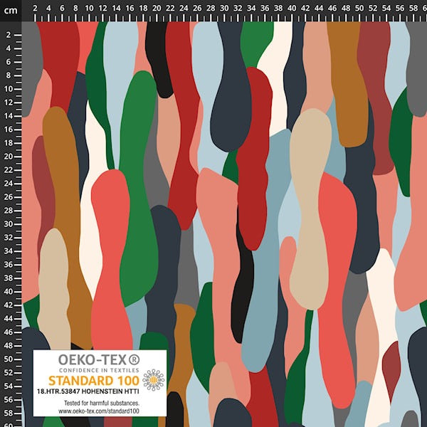 Light & Lush - Paint Drops Viscose Twill Fabric