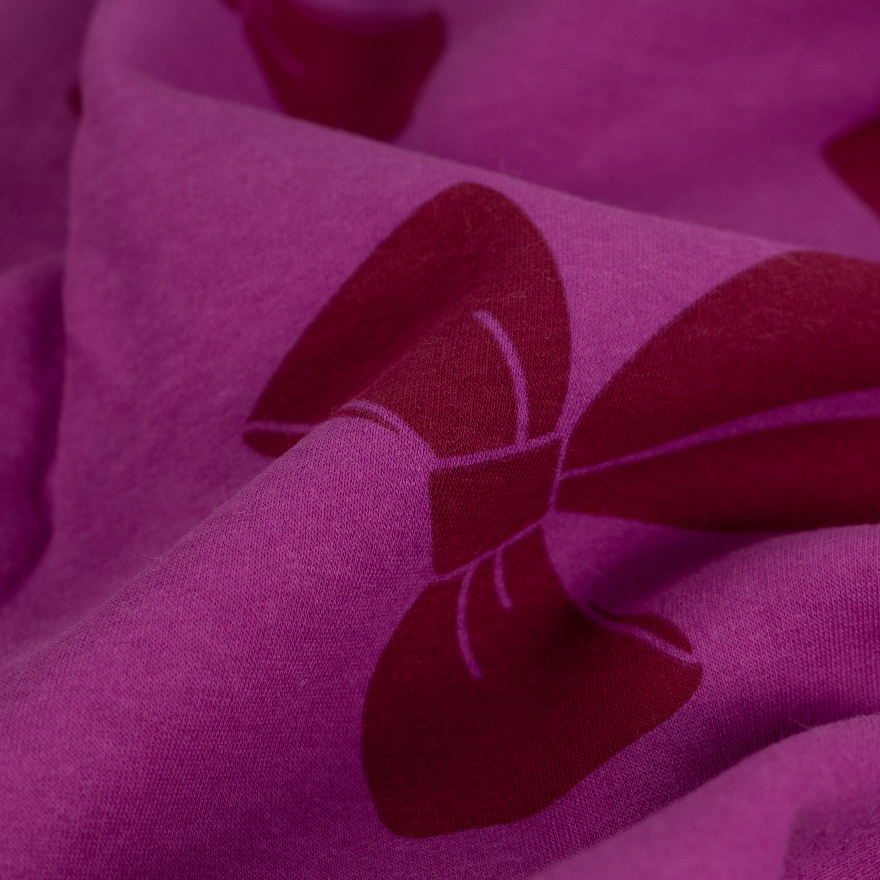 Bows Fleecy Jogging Sweat-shirting Fabric