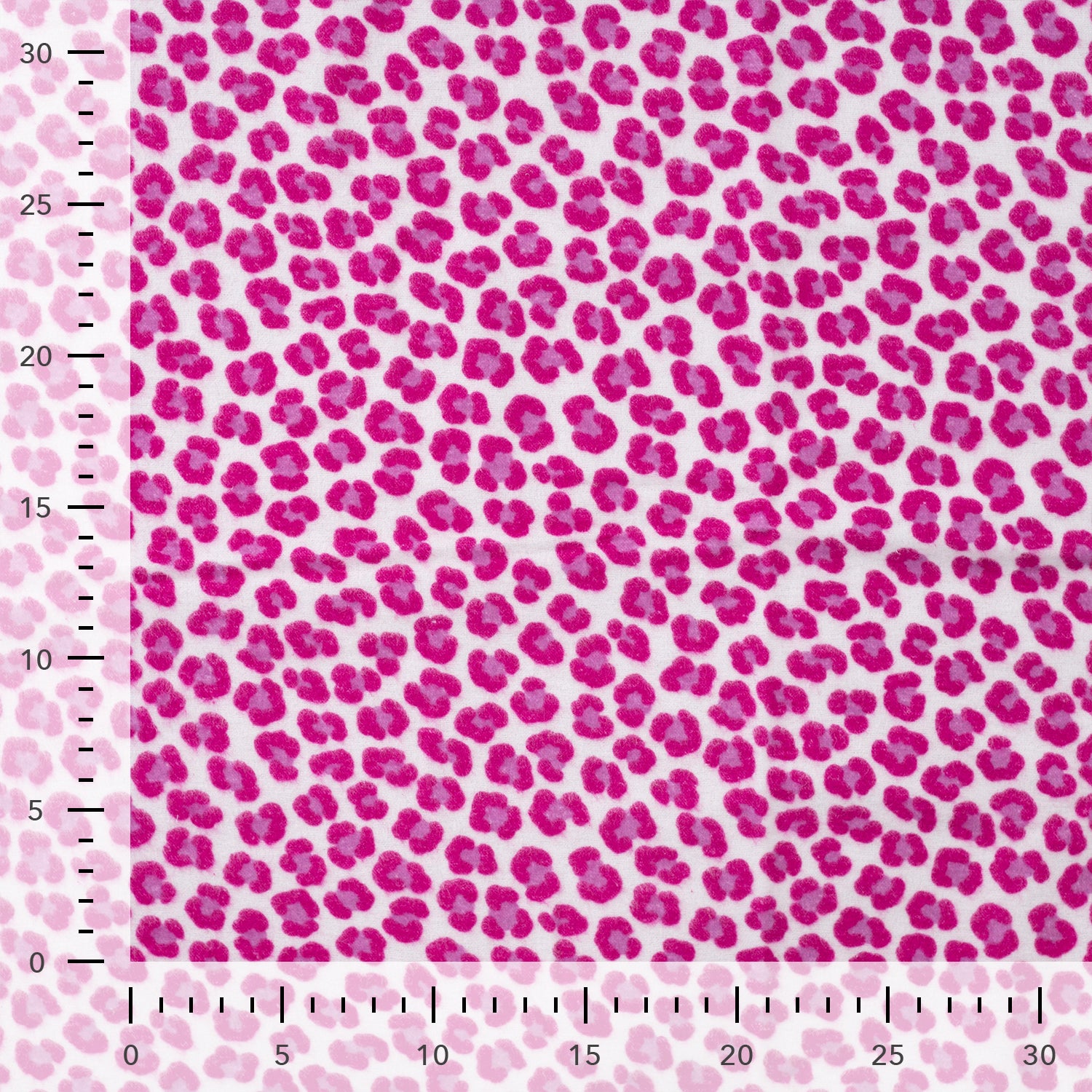 Pink Leopard Brushed Cotton Flannel