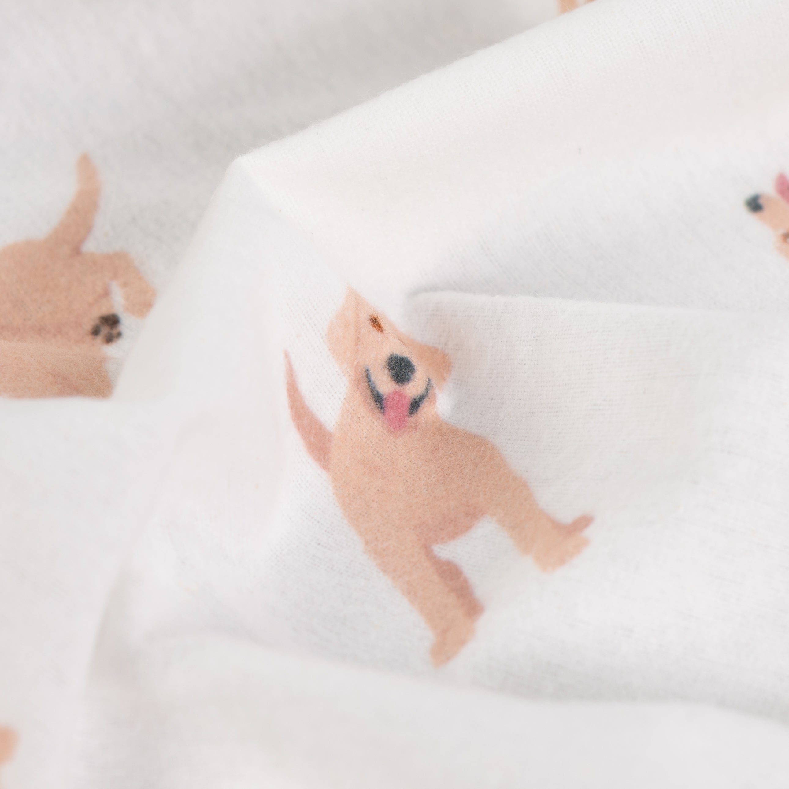 Puppies Brushed Cotton Flannel