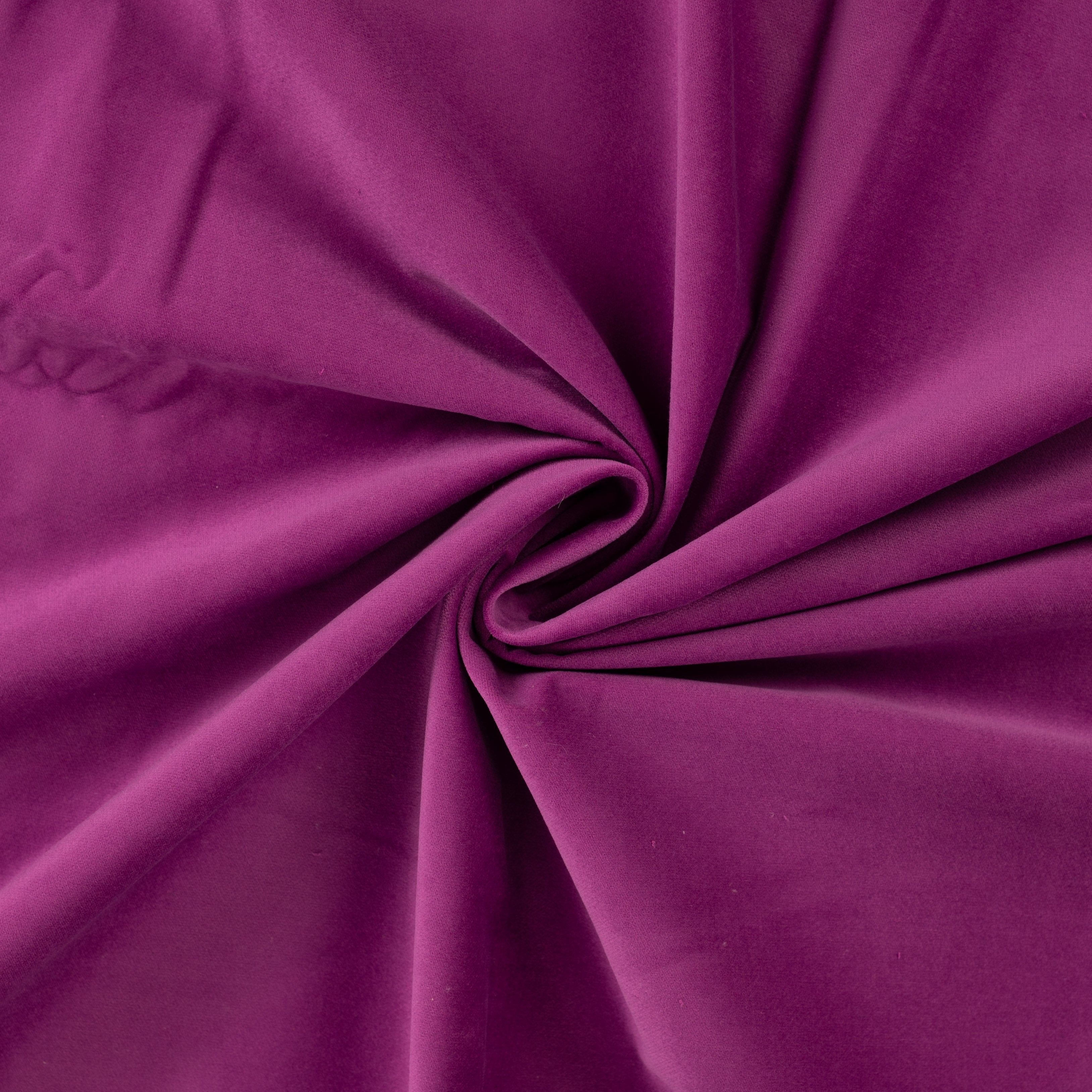 Magenta Stretch Cotton Velvet Fabric