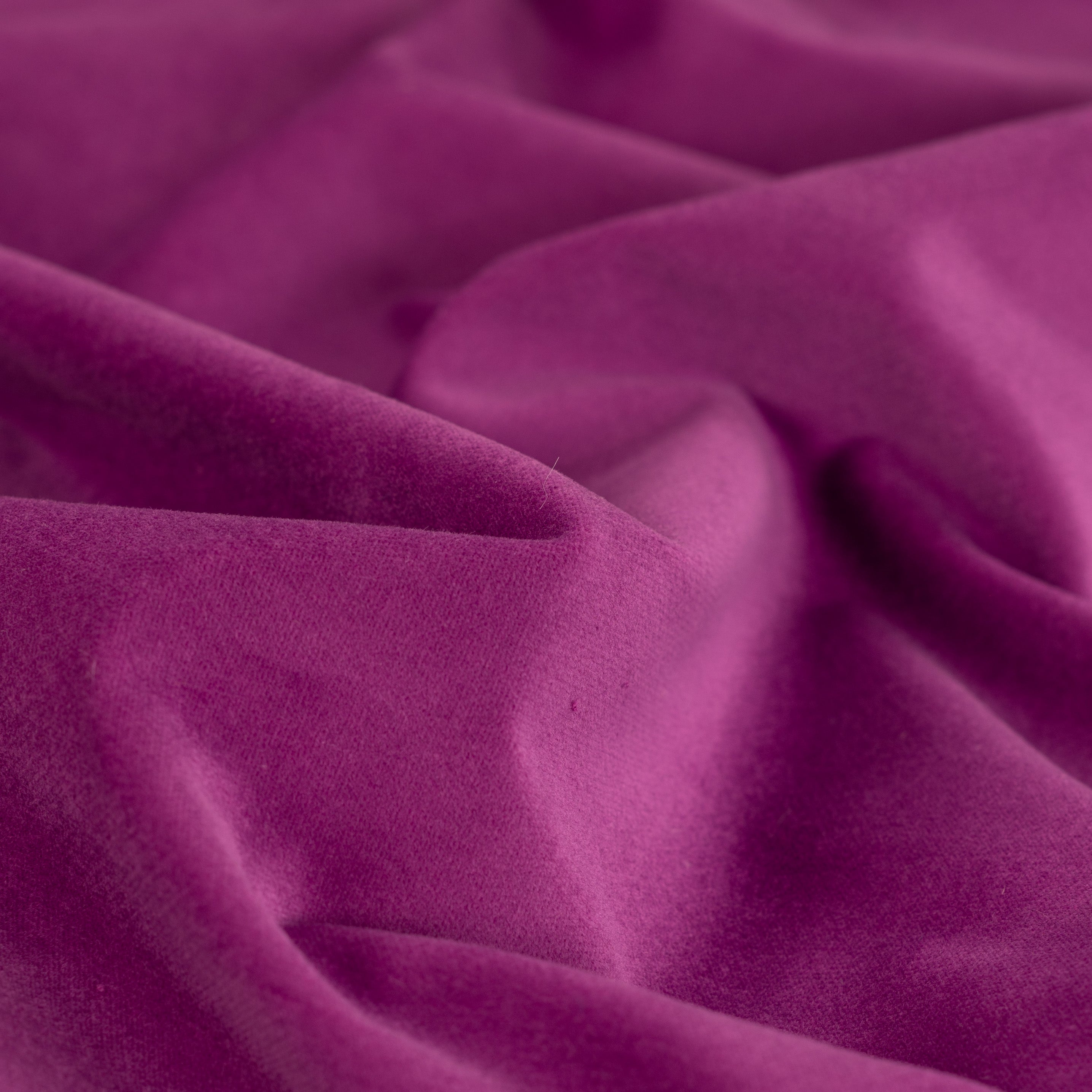 Magenta Stretch Cotton Velvet Fabric