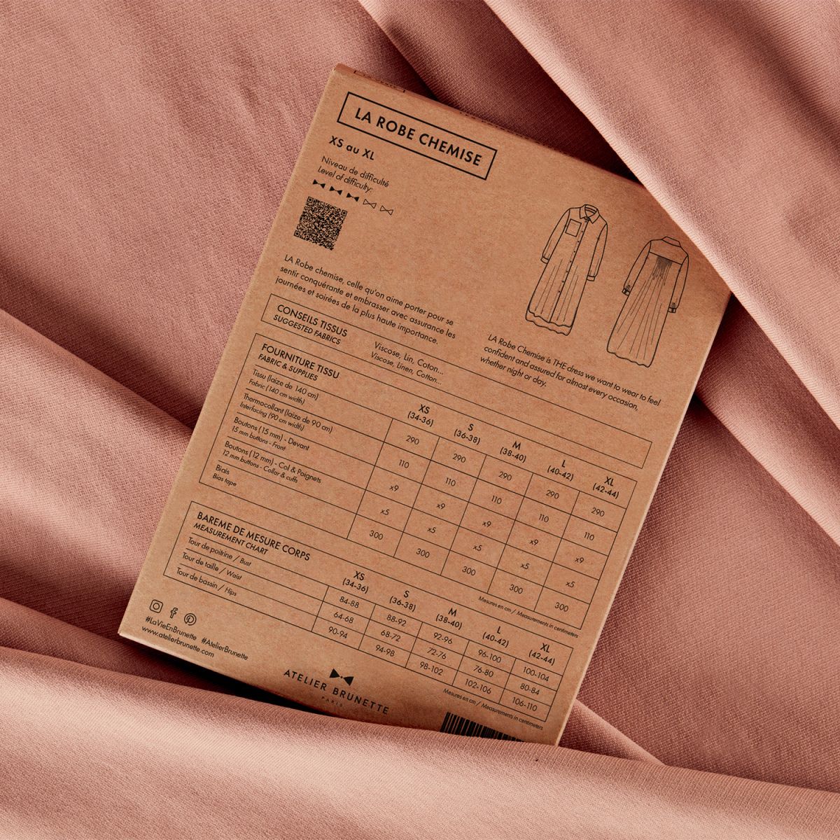 Atelier Brunette - LA Robe Chemise Shirt Dress Sewing Pattern