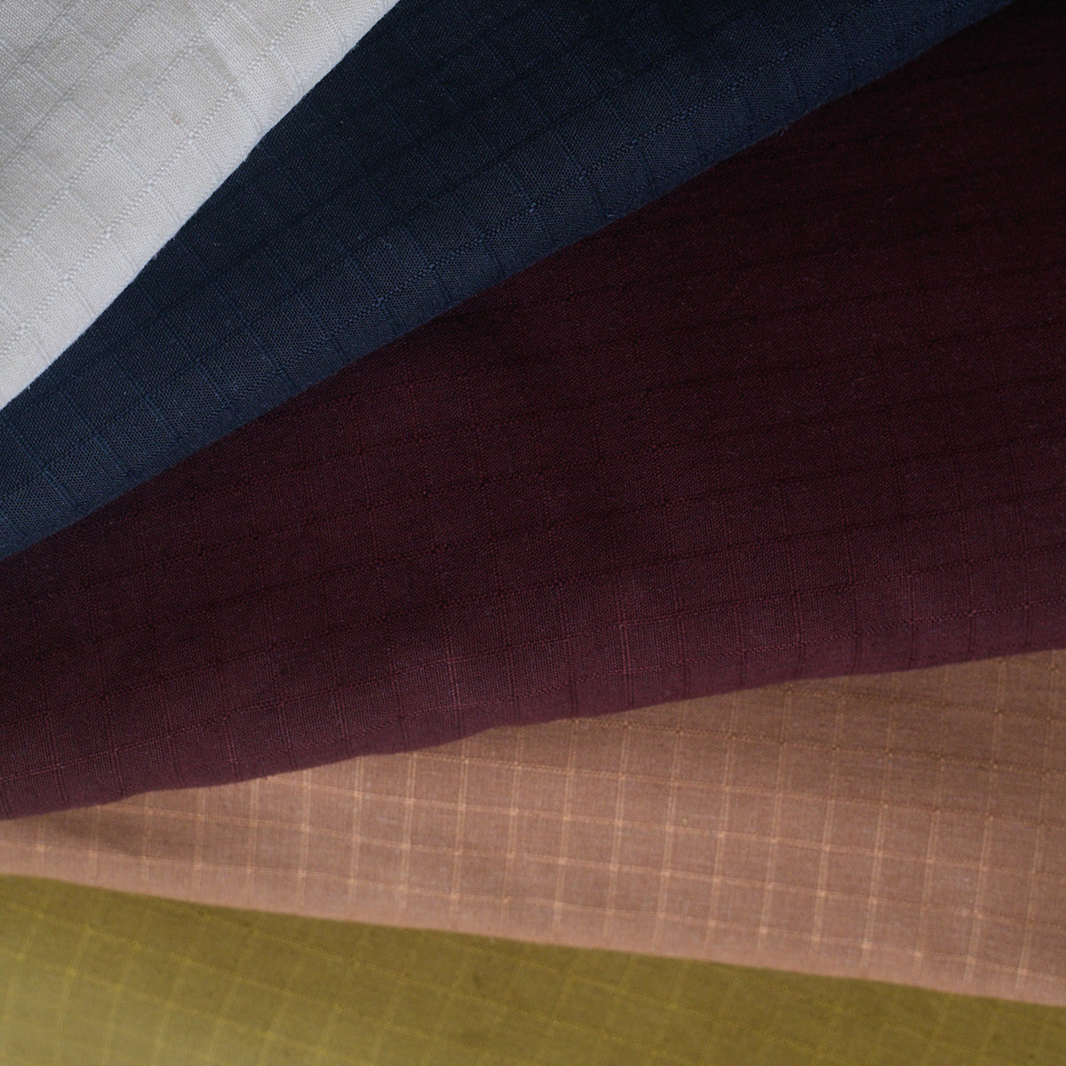 Atelier Brunette - Little Tile in Deep Charcoal Viscose Linen Blend Fabric
