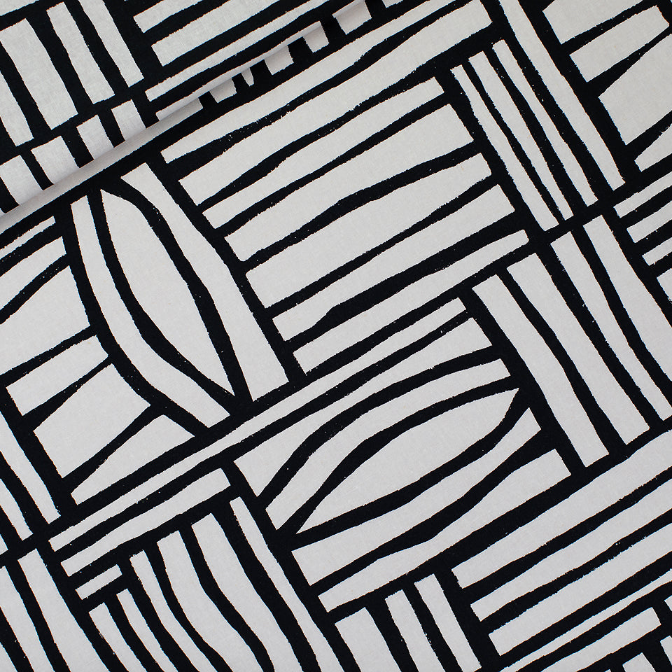 See You At Six - Permecube Linen Viscose Fabric