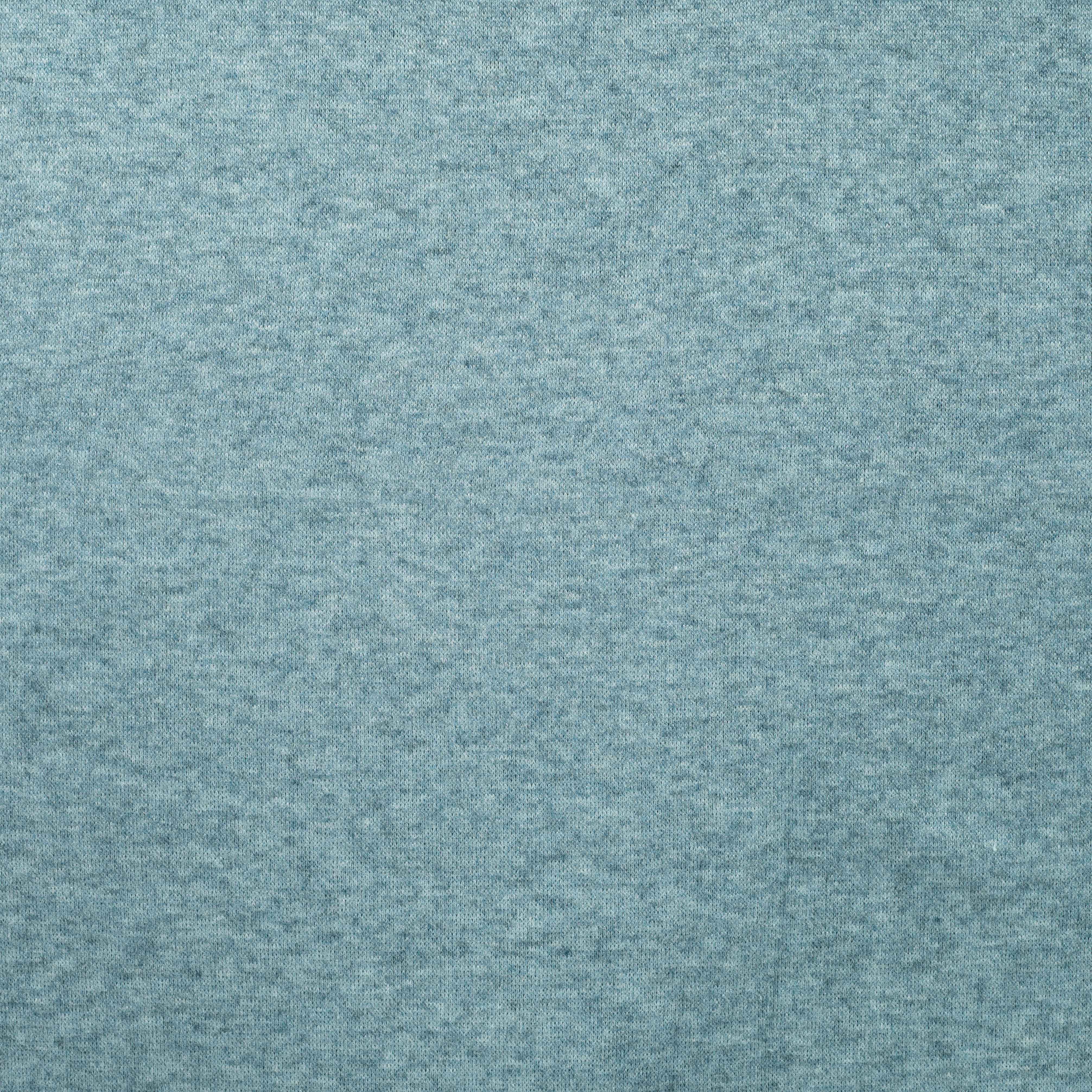 Snug Viscose Blend Sweater Knit in Petrol Melange
