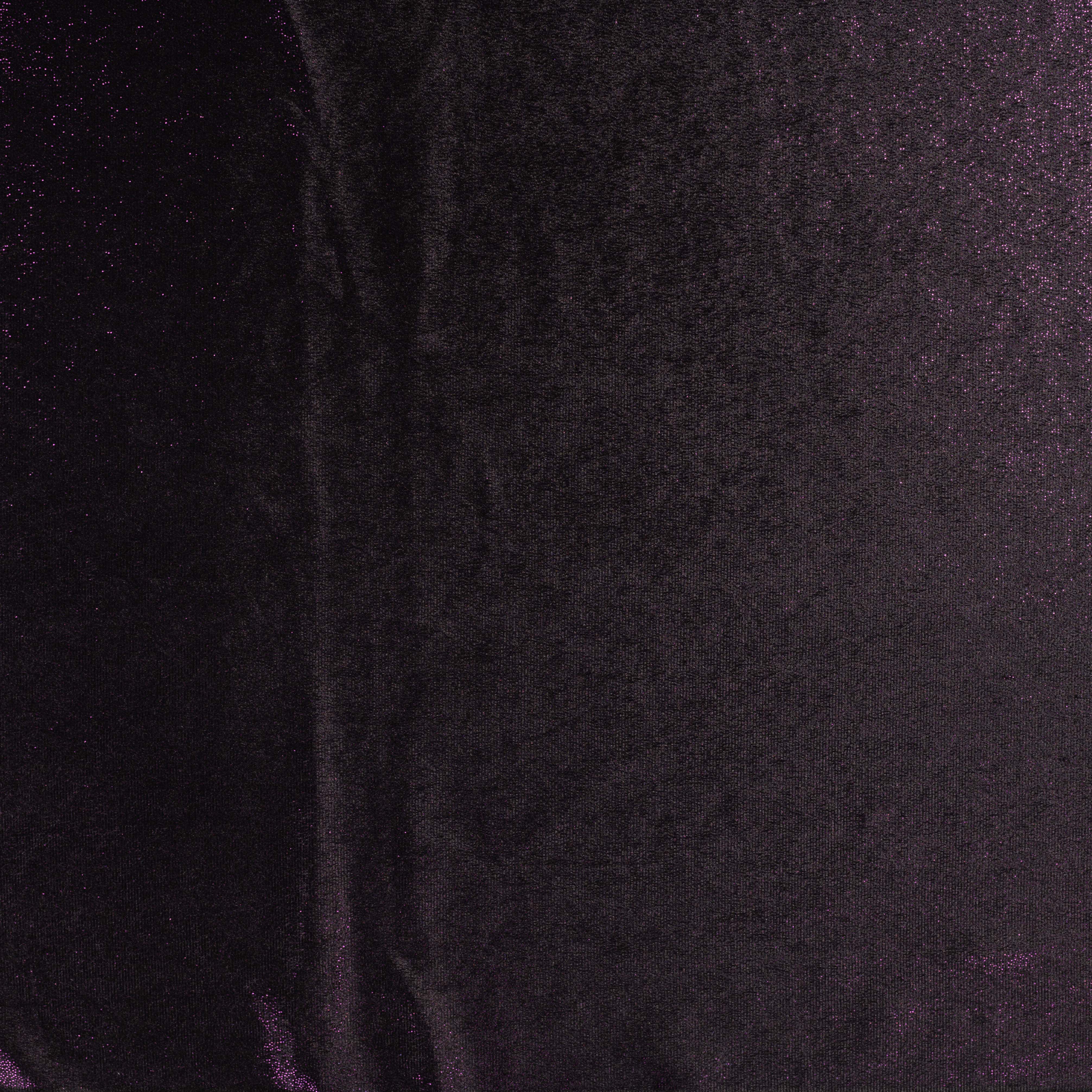 Sparkle Purple Velour / Velvet Fabric with Foil