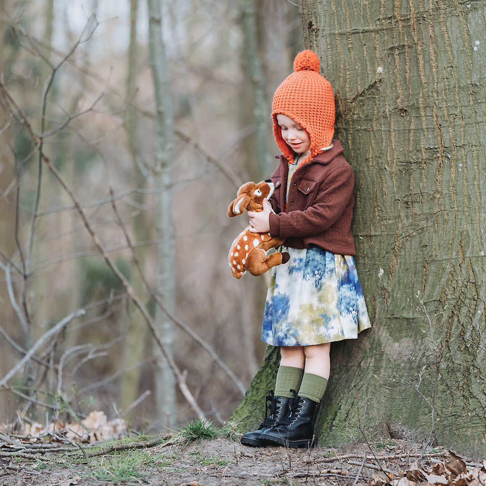 See You At Six - Raisin Brown Quilted Knit Extra Wide