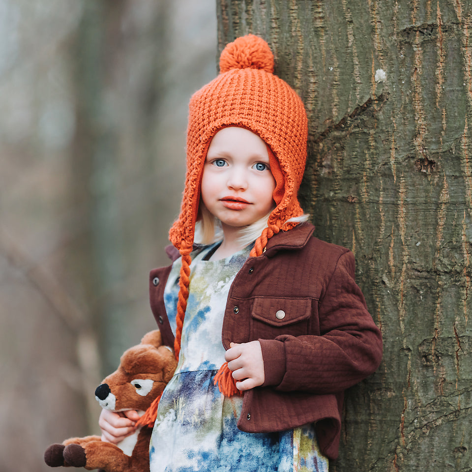 See You At Six - Raisin Brown Quilted Knit Extra Wide
