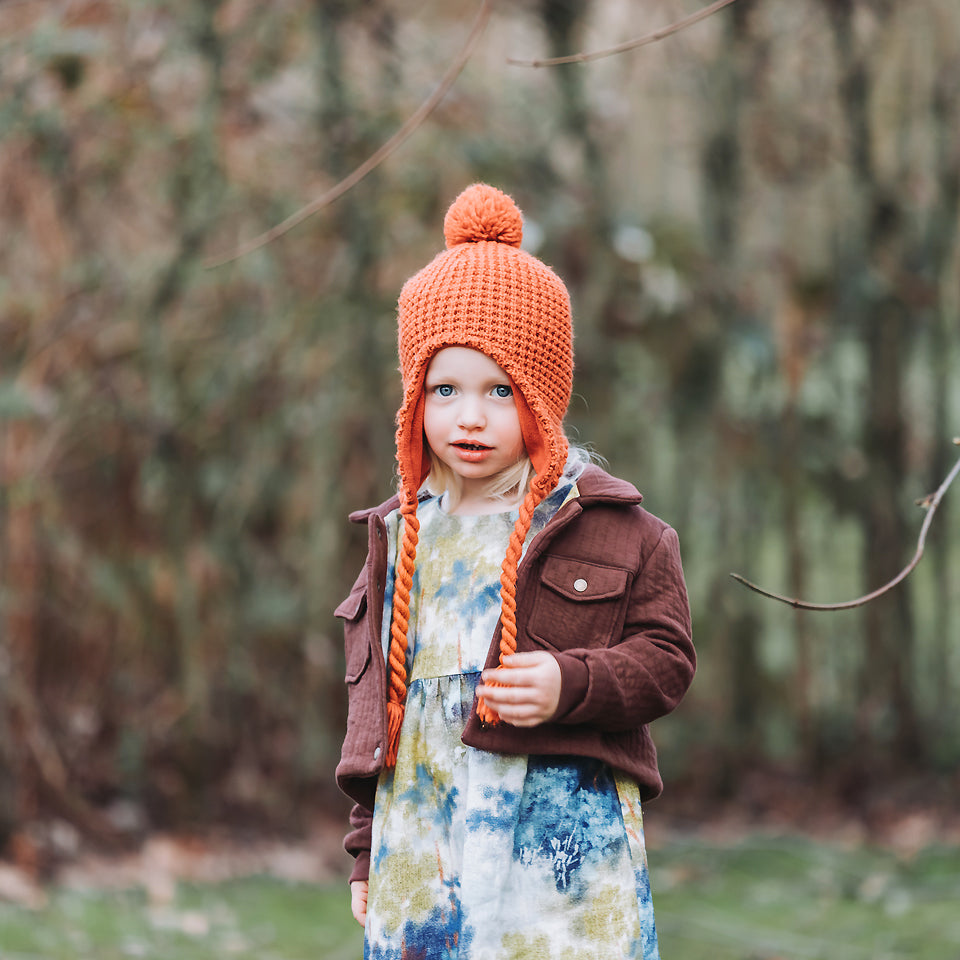 See You At Six - Raisin Brown Quilted Knit Extra Wide