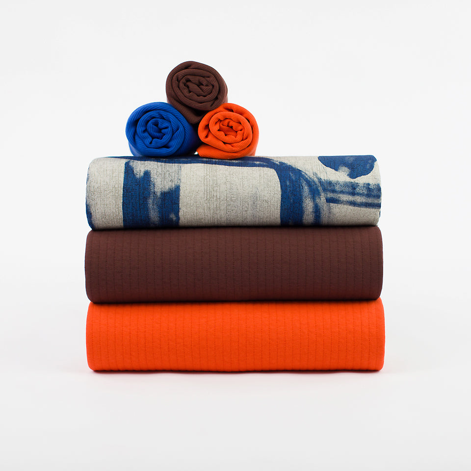 See You At Six - Raisin Brown Quilted Knit Extra Wide