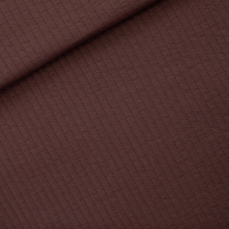 See You At Six - Raisin Brown Quilted Knit Extra Wide