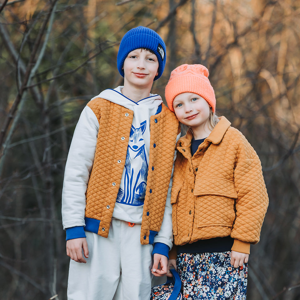 See You At Six - Buckthorn Brown Quilted Piqué Knit Extra Wide