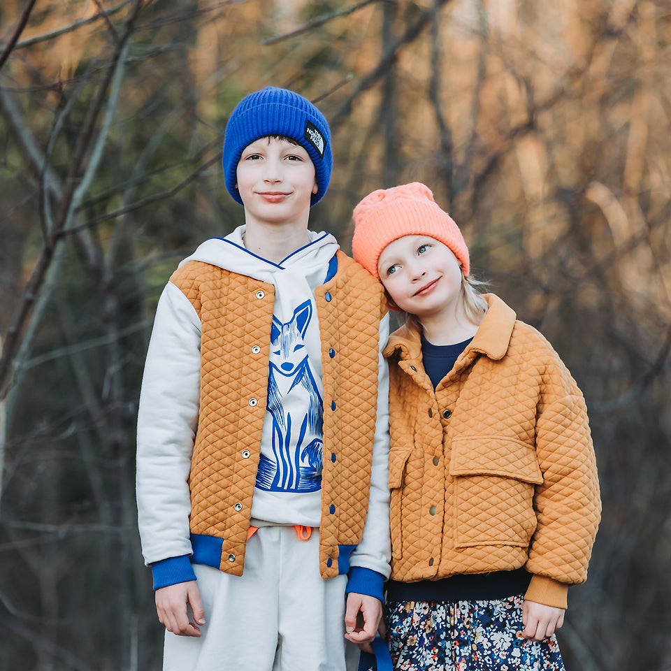 See You At Six - Buckthorn Brown Quilted Piqué Knit Extra Wide