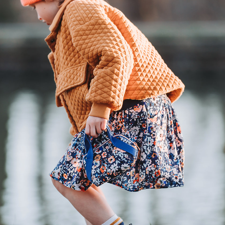 See You At Six - Buckthorn Brown Quilted Piqué Knit Extra Wide