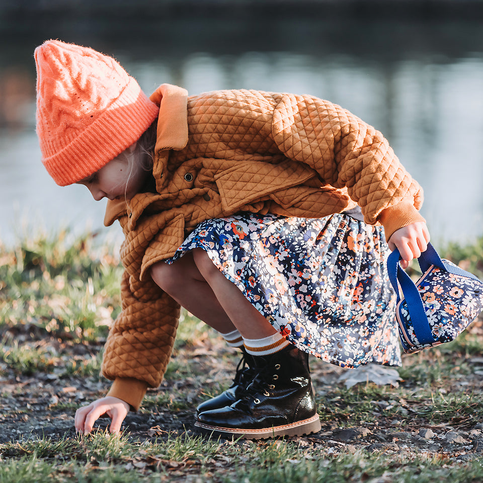 See You At Six - Buckthorn Brown Quilted Piqué Knit Extra Wide