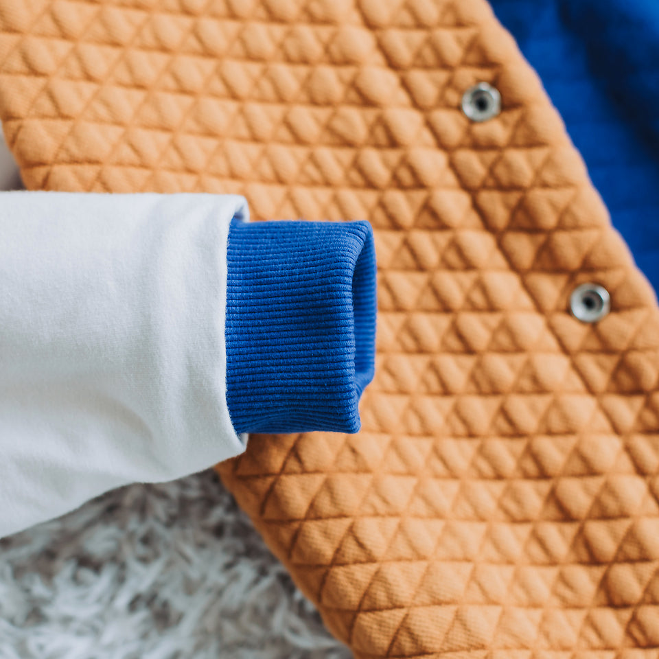 See You At Six - Buckthorn Brown Quilted Piqué Knit Extra Wide