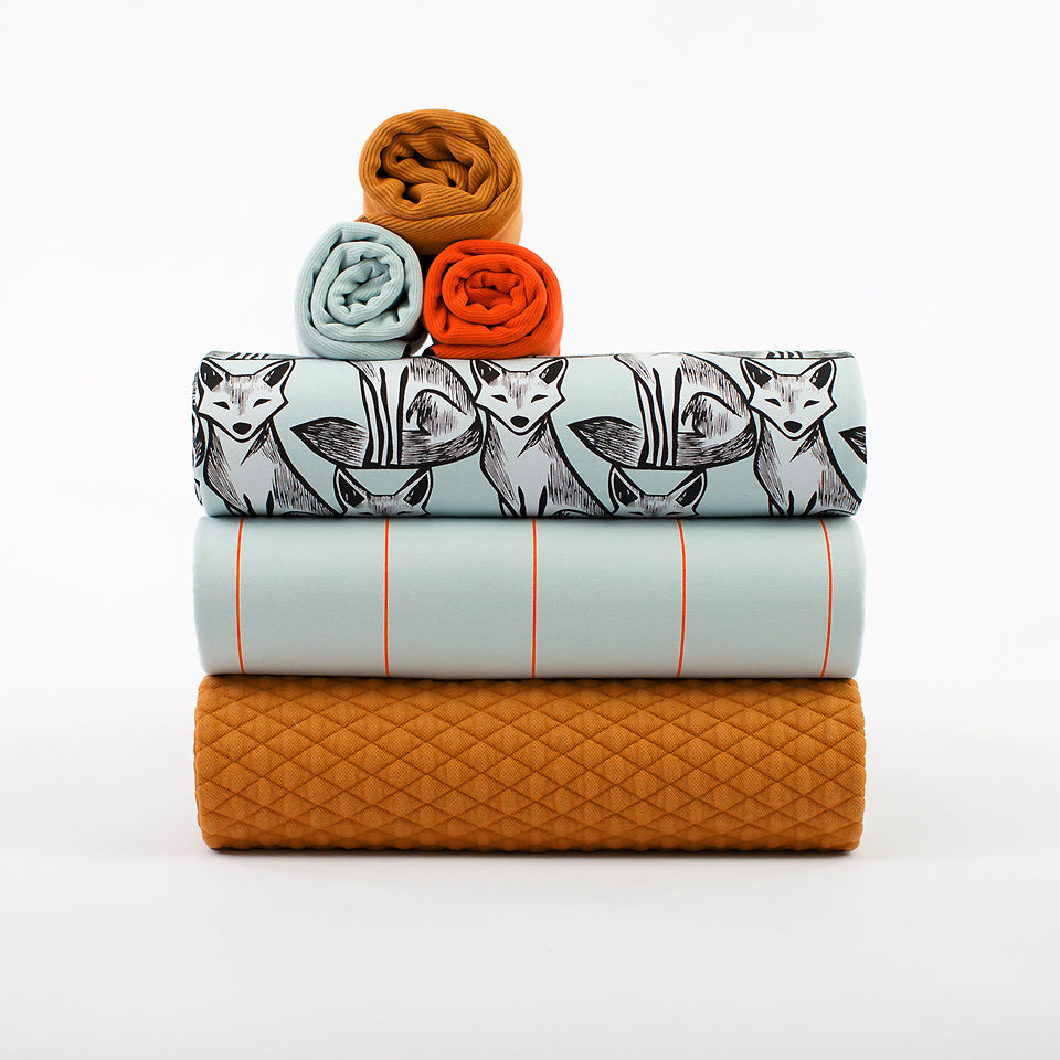 See You At Six - Buckthorn Brown Quilted Piqué Knit Extra Wide