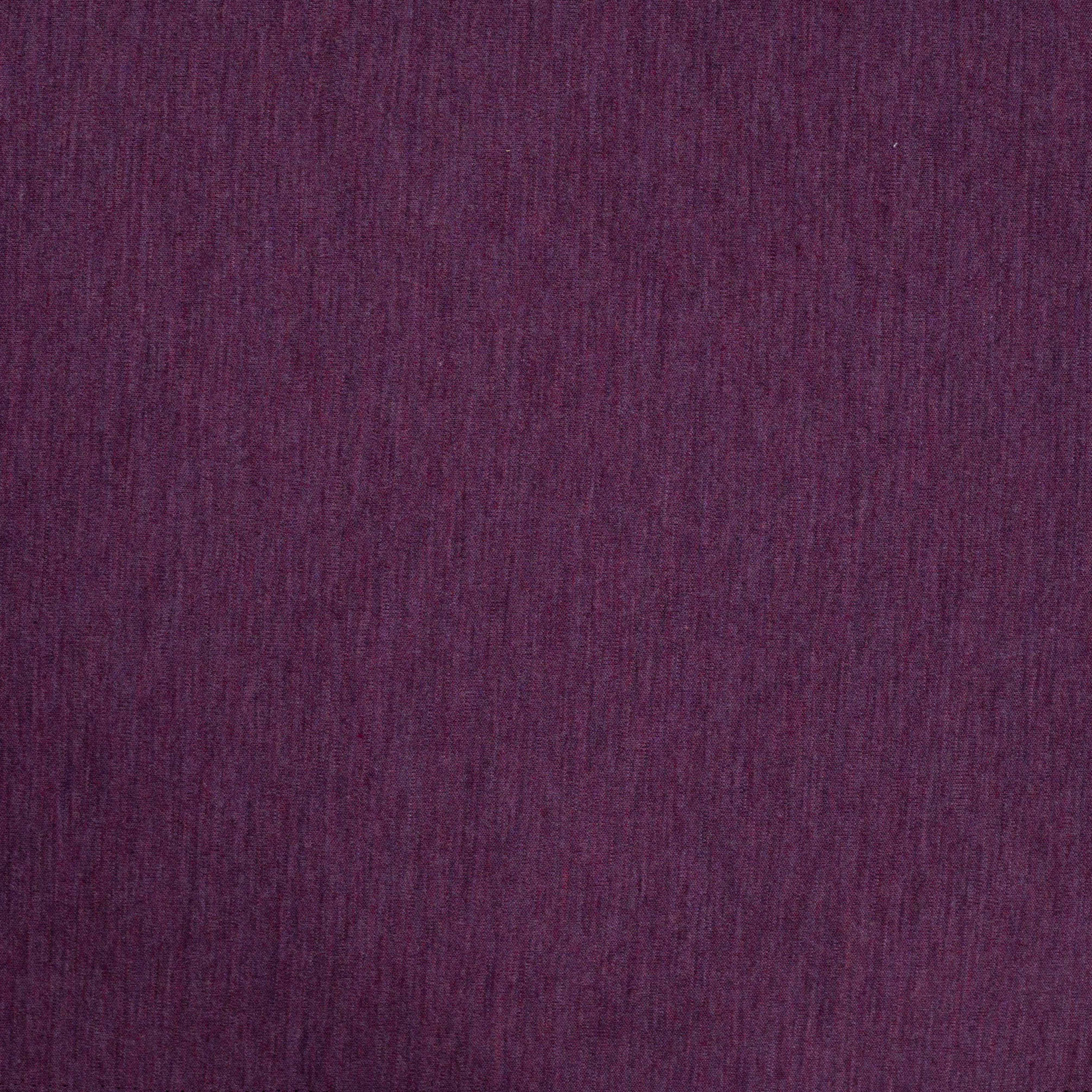 Pure Merino Wool Sweater Knit in Plum Melange