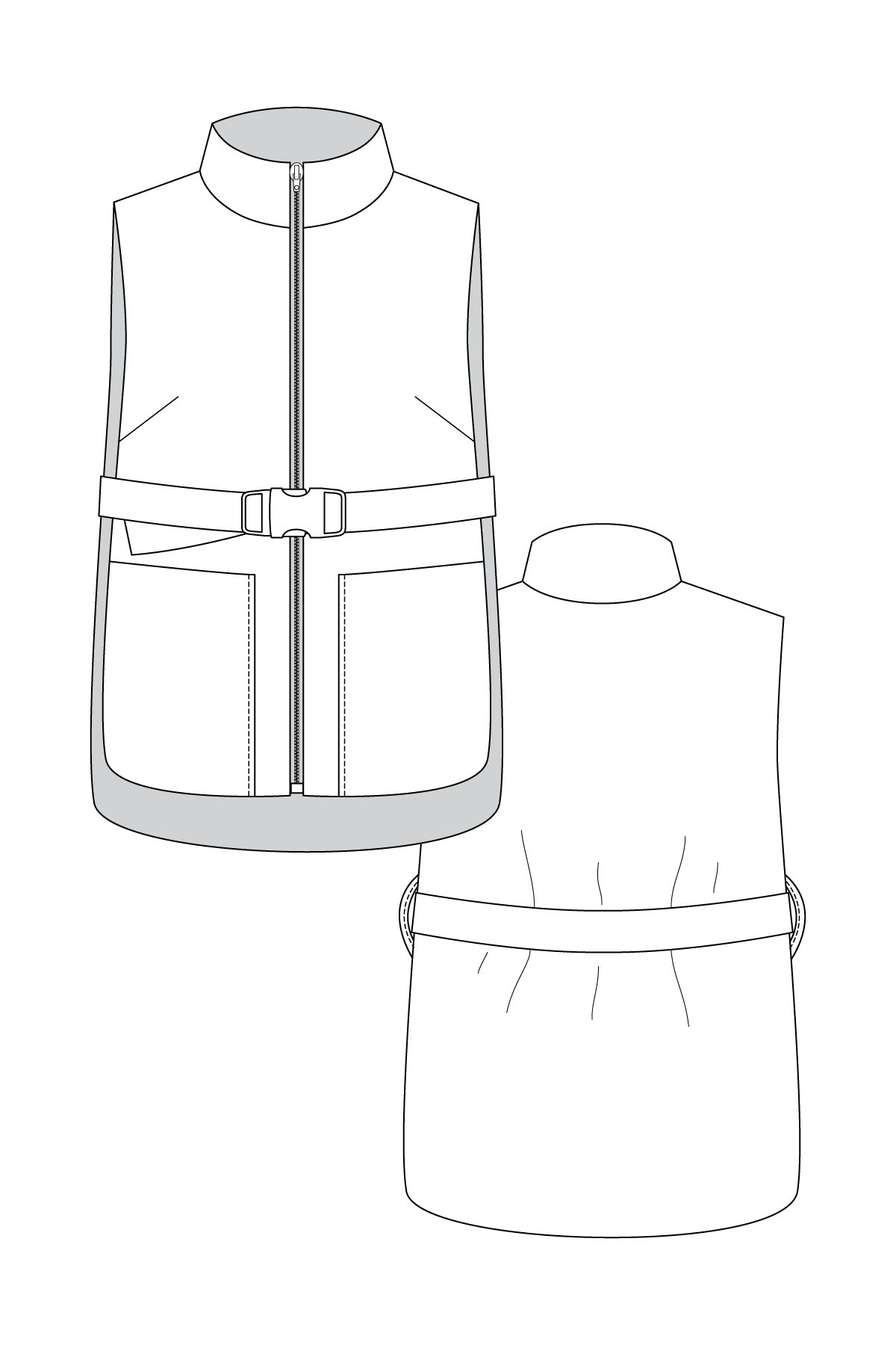 Named Clothing - SAANA Puffer Vest Sewing Pattern