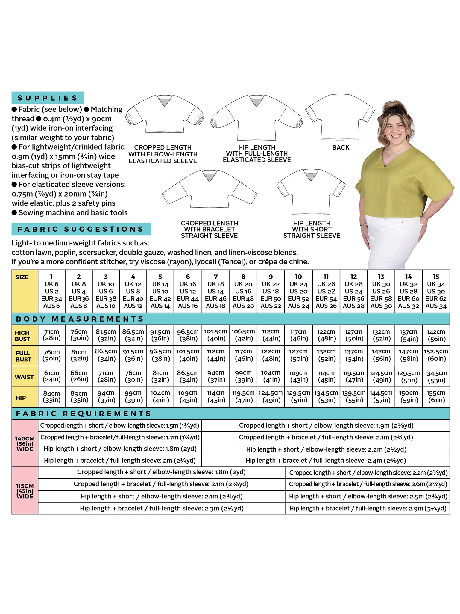 Tilly and the Buttons - Samara Top Sewing Paper Pattern (6-34)