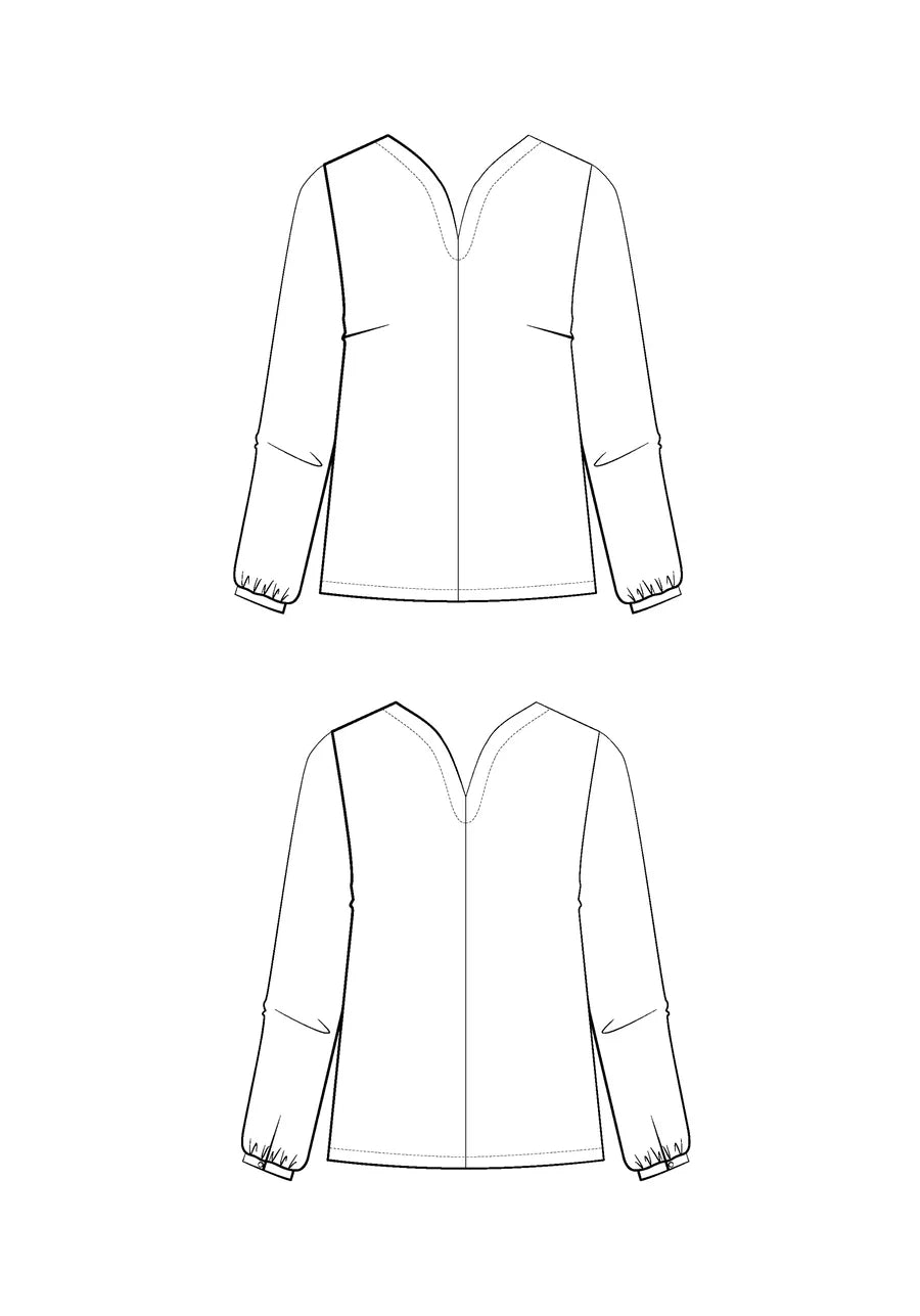 Maison Fauve - VOLATA blouse Paper Sewing Pattern