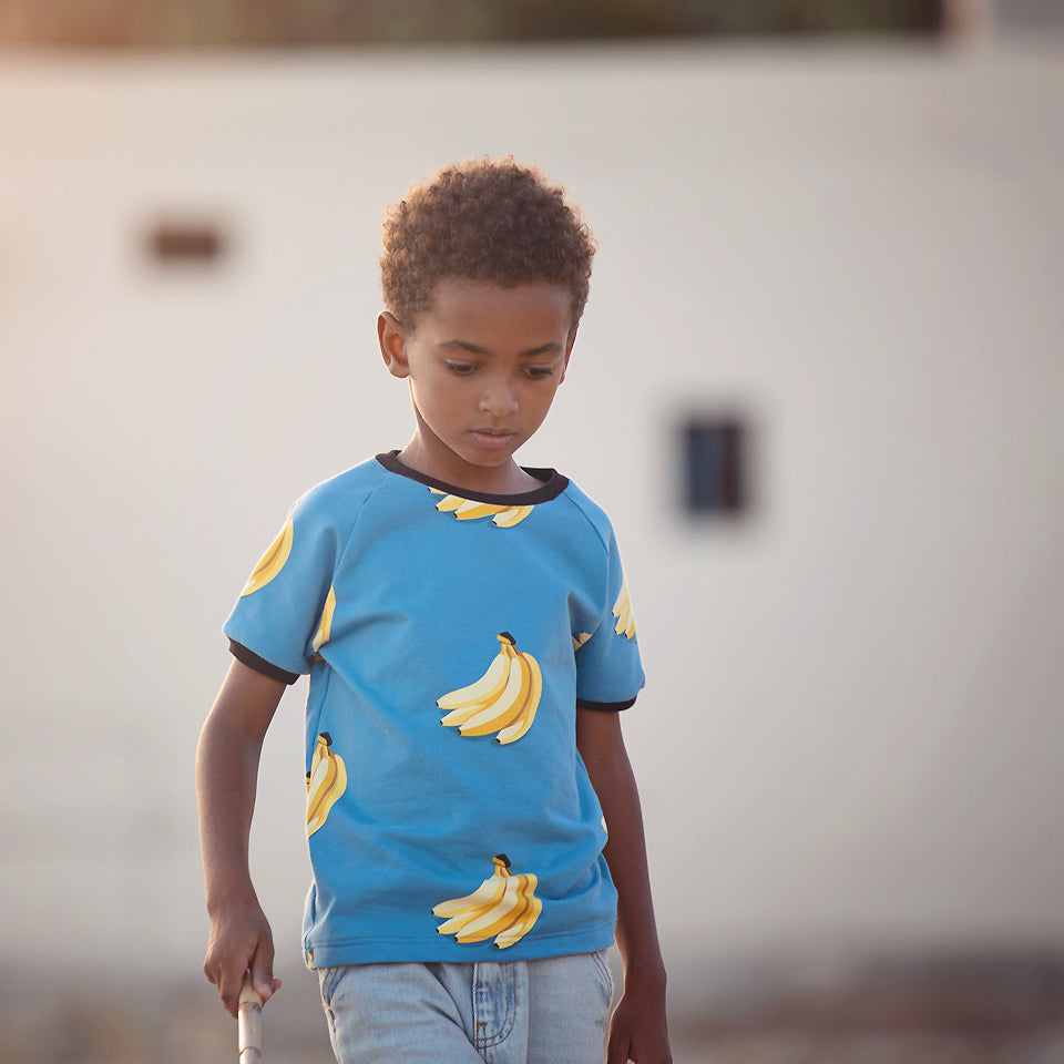 See You At Six - Bananas Sea of Belize Blue French Terry