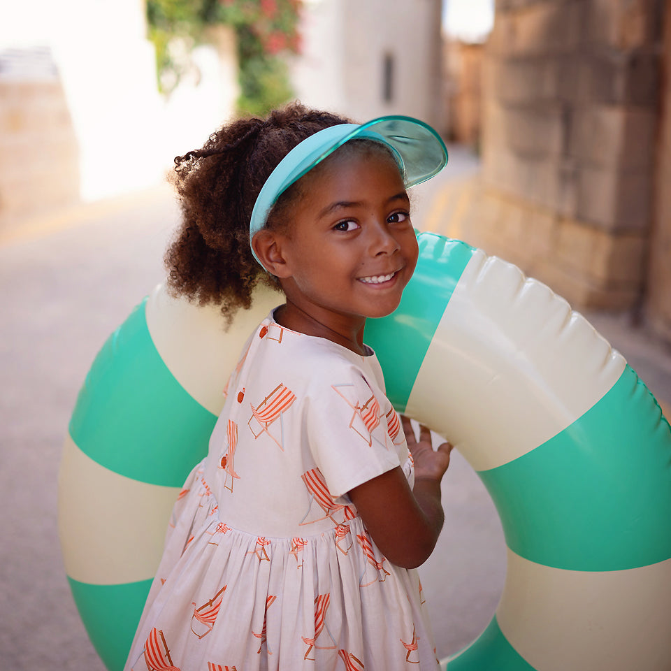 See You At Six - Beach Chairs in Barely Green Gray Soft Cotton Poplin