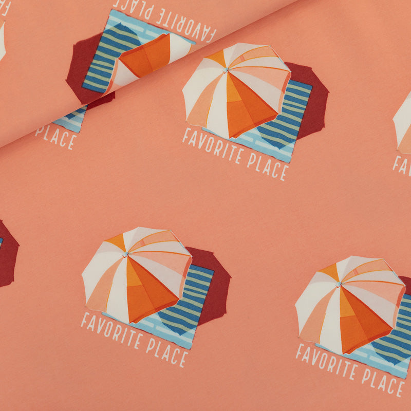 See You At Six - Favorite Place in Papaya Punch Pink French Terry