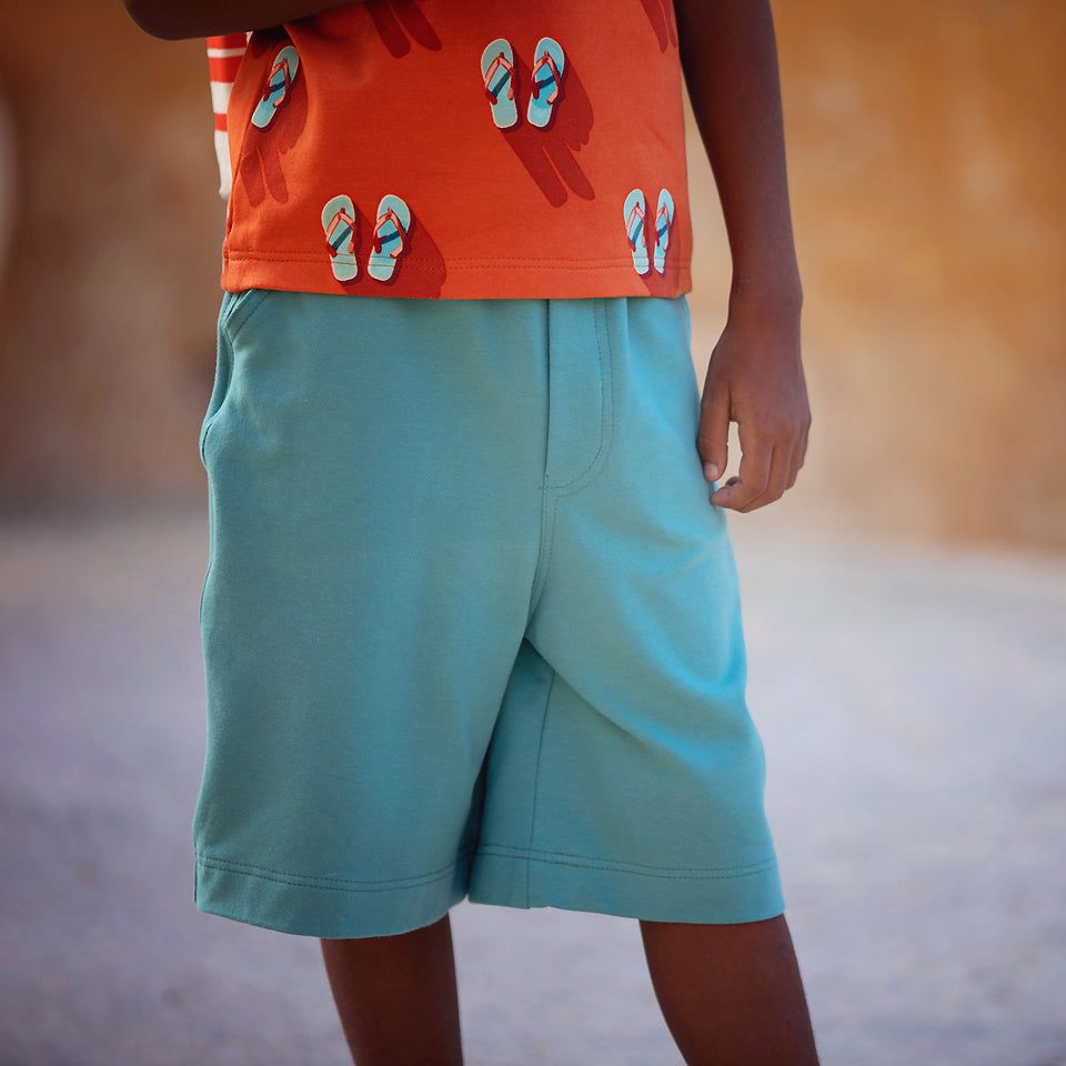 REMNANT 1.3 Metres - See You At Six - Dusty Turquoise Plain French Terry