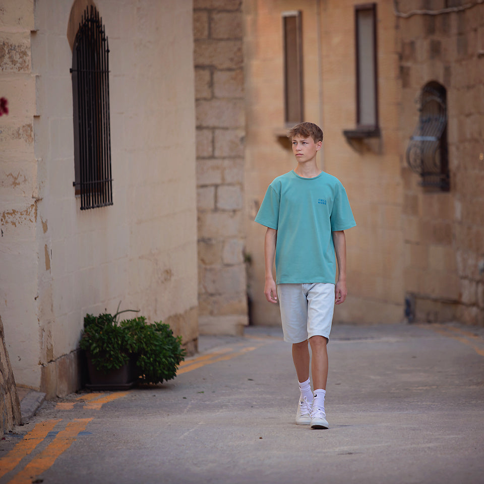 REMNANT 1.3 Metres - See You At Six - Dusty Turquoise Plain French Terry