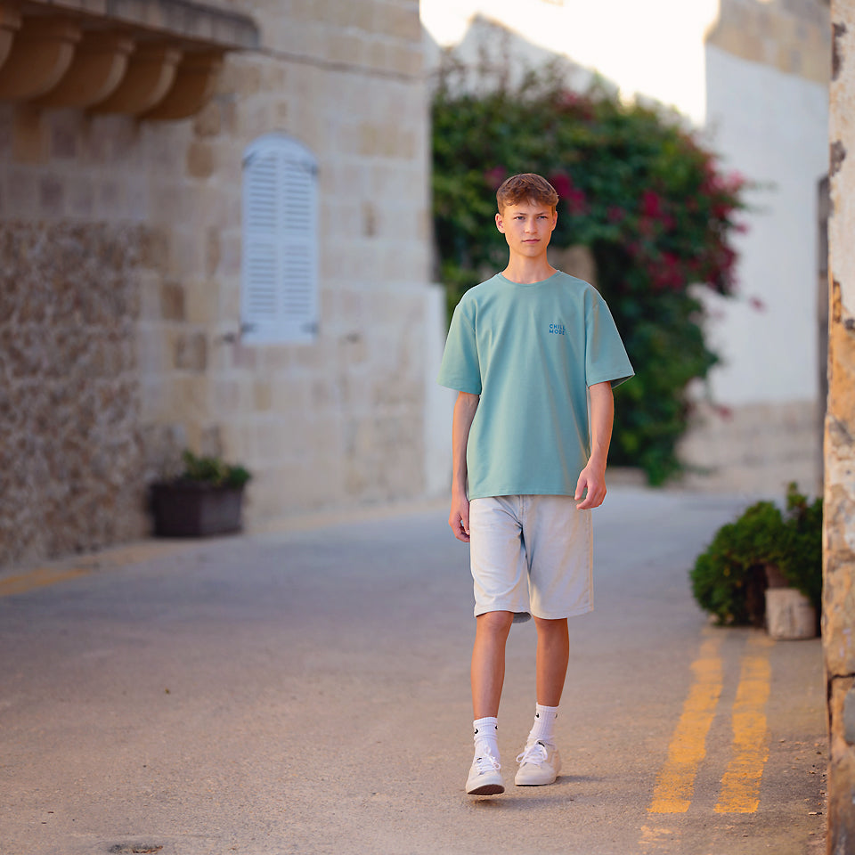 REMNANT 1.3 Metres - See You At Six - Dusty Turquoise Plain French Terry