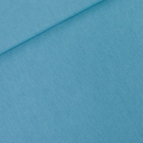 REMNANT 0.37 Metre - See You At Six - Niagara Blue Plain Linen Viscose Fabric
