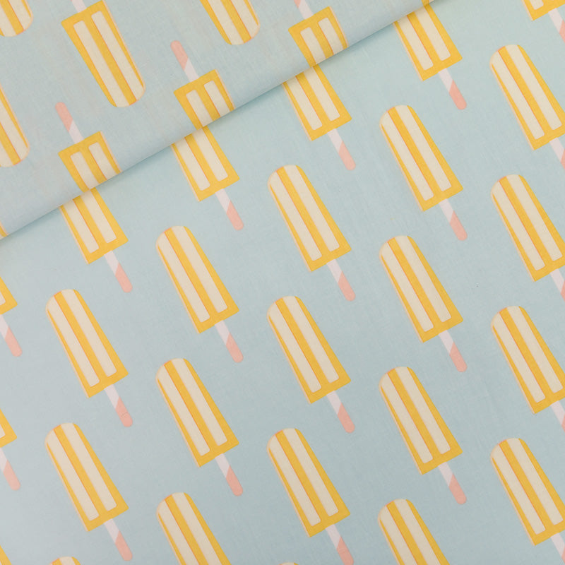 See You At Six - Popsicles in Starlight Blue Soft Cotton Poplin