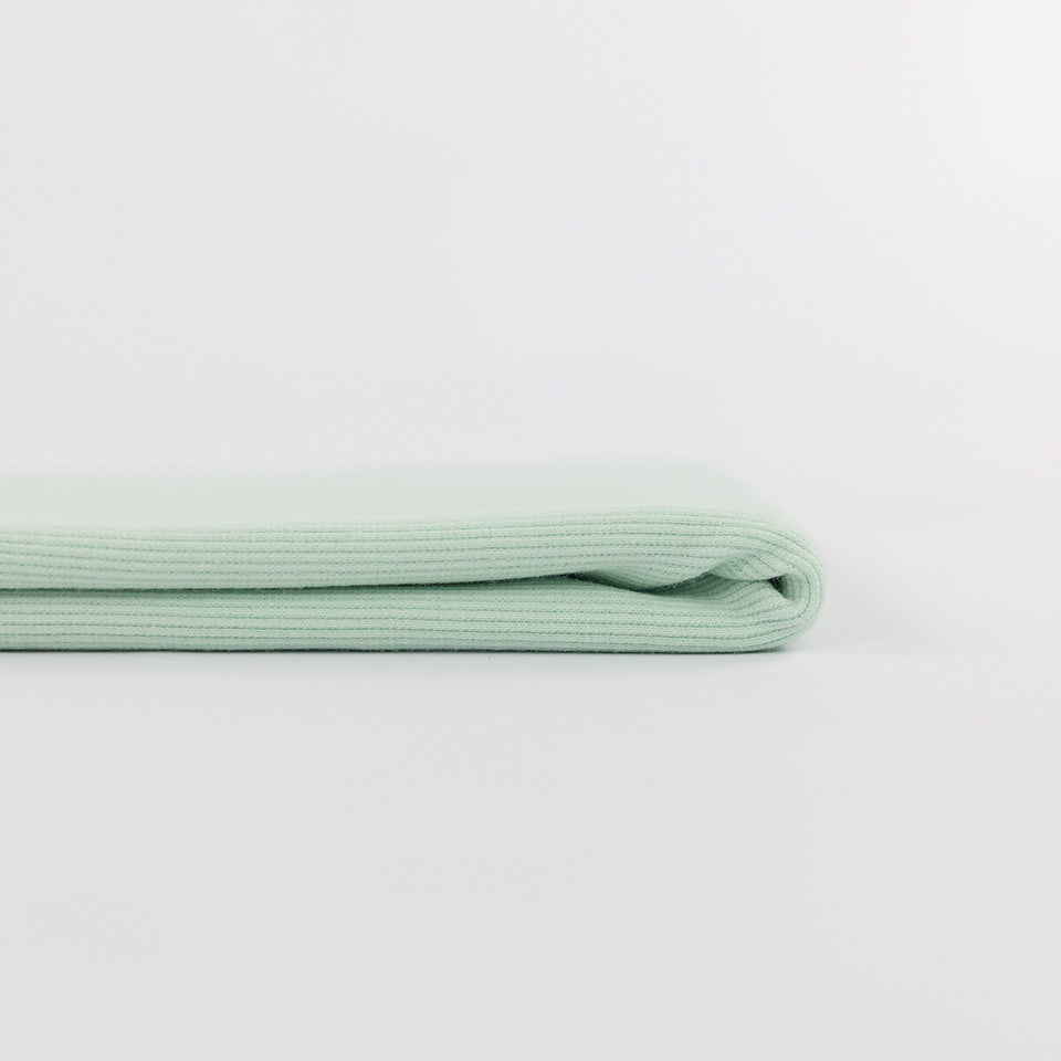REMNANT 0.38 Metre - See You At Six - Light Green Glass Ribbing