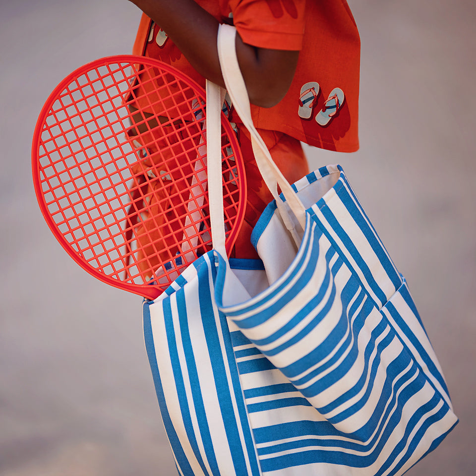 See You At Six - Summer Horizontals Off-White Cotton Canvas Gabardine Twill