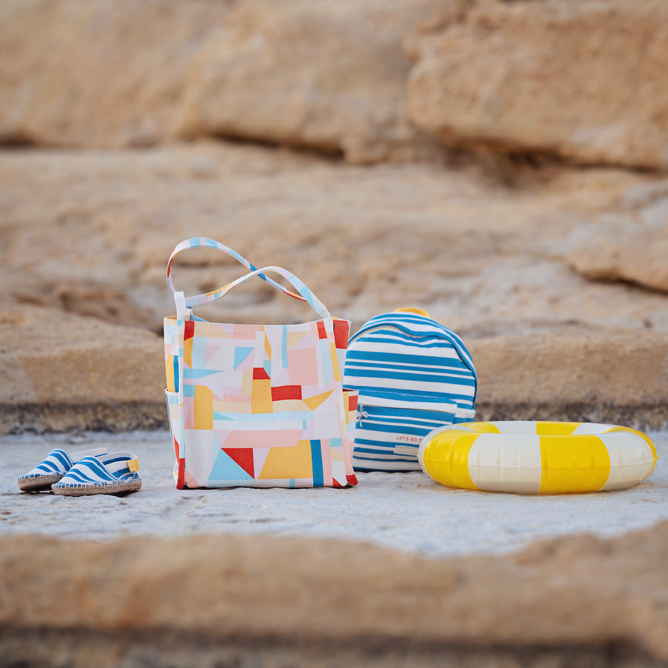 See You At Six - Summer Horizontals Off-White Cotton Canvas Gabardine Twill