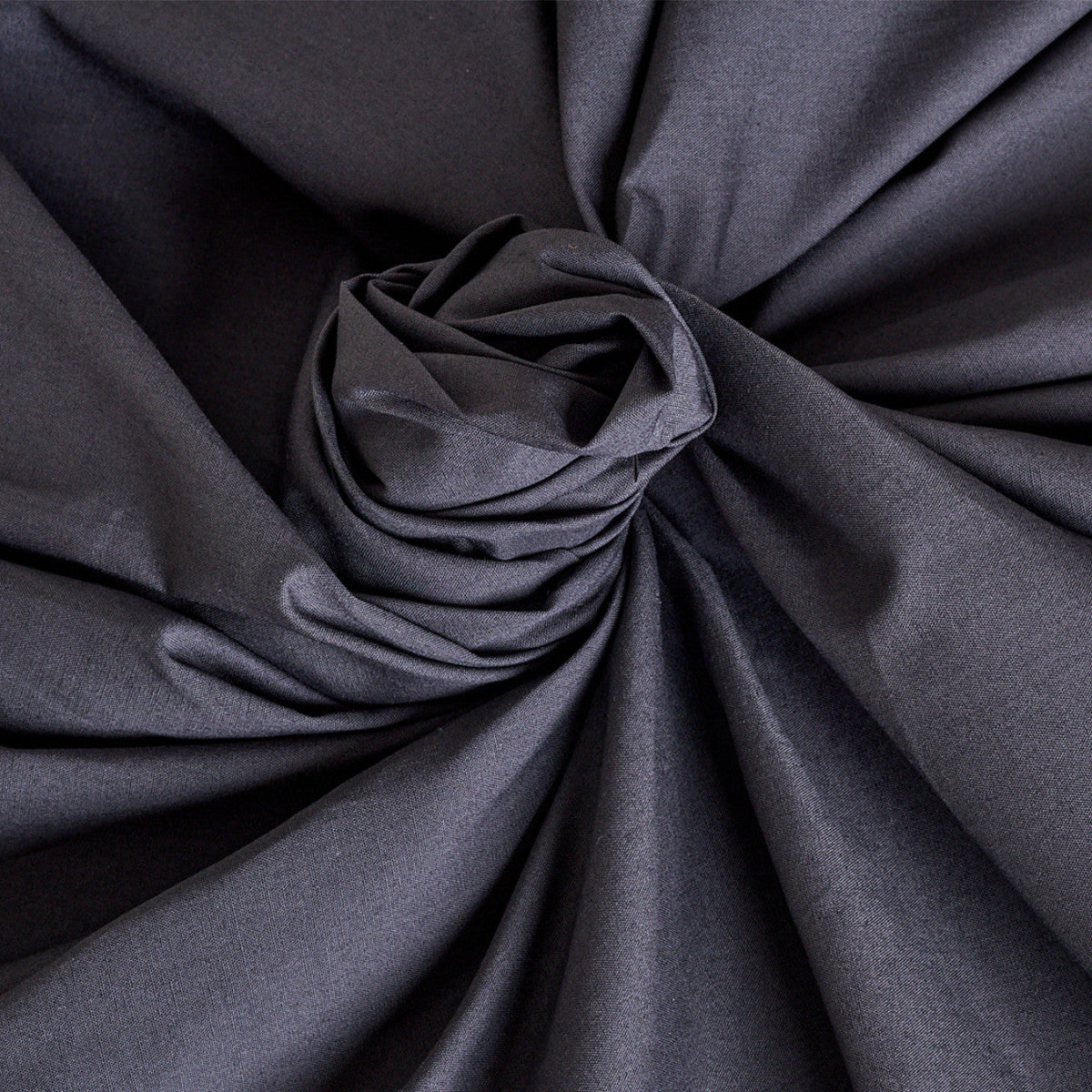 Atelier Brunette - Deep Charcoal Cotton Poplin Fabric