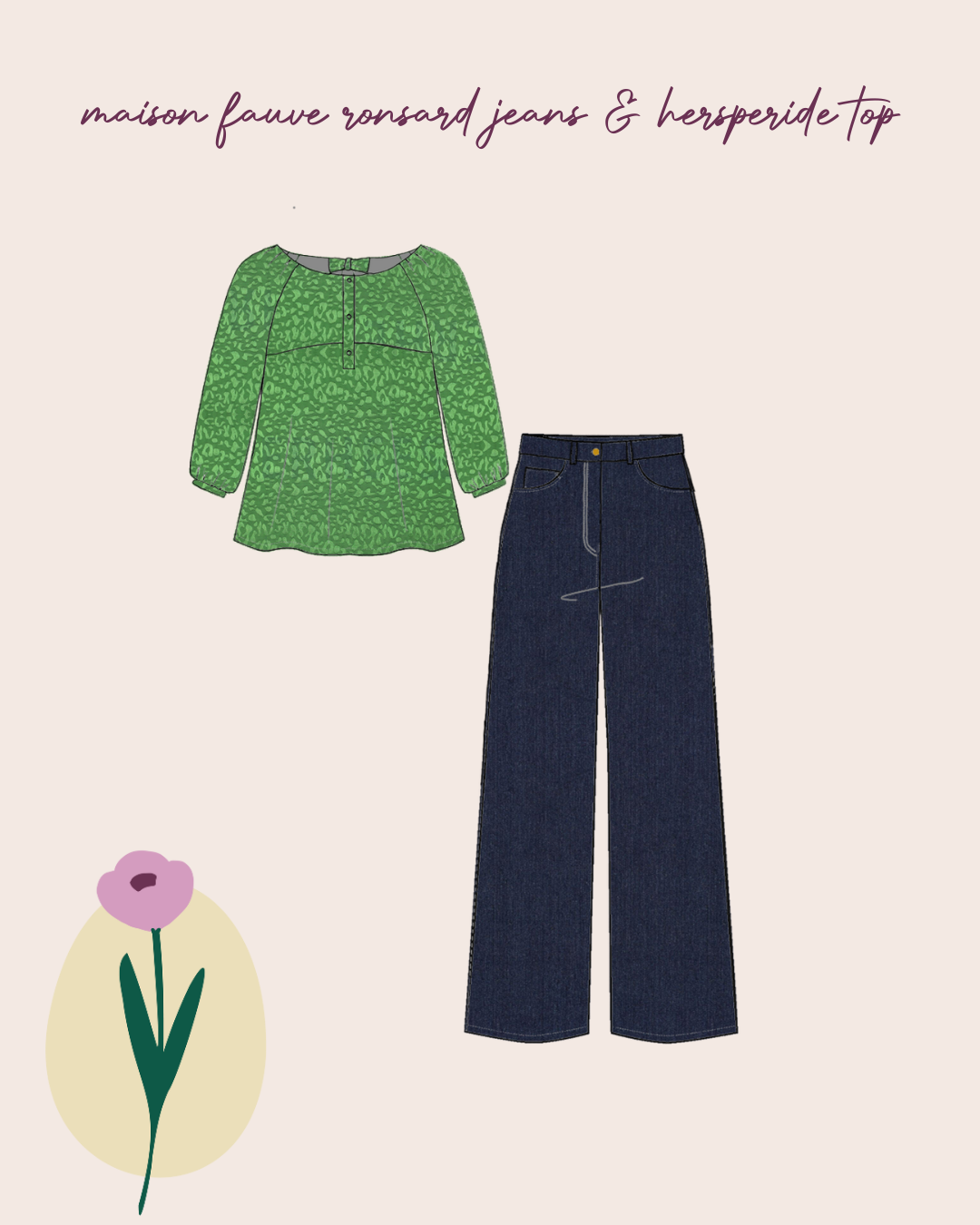 Grass Green with Animal Print Viscose Jacquard Sateen