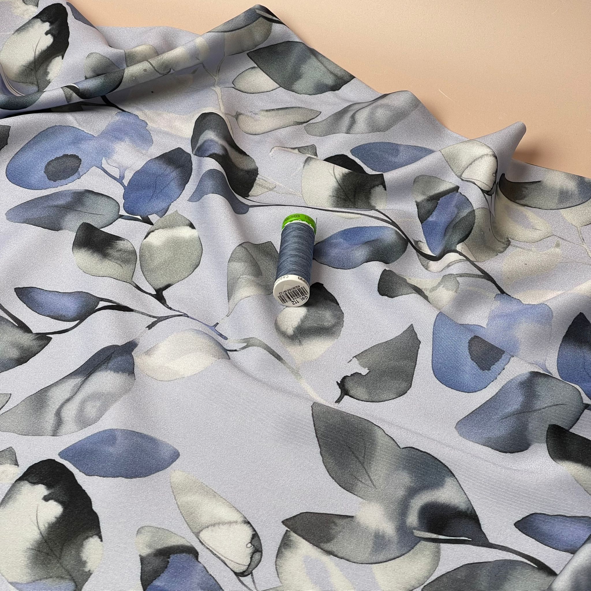 Light & Lush - Watercolour Foliage Viscose Twill Fabric