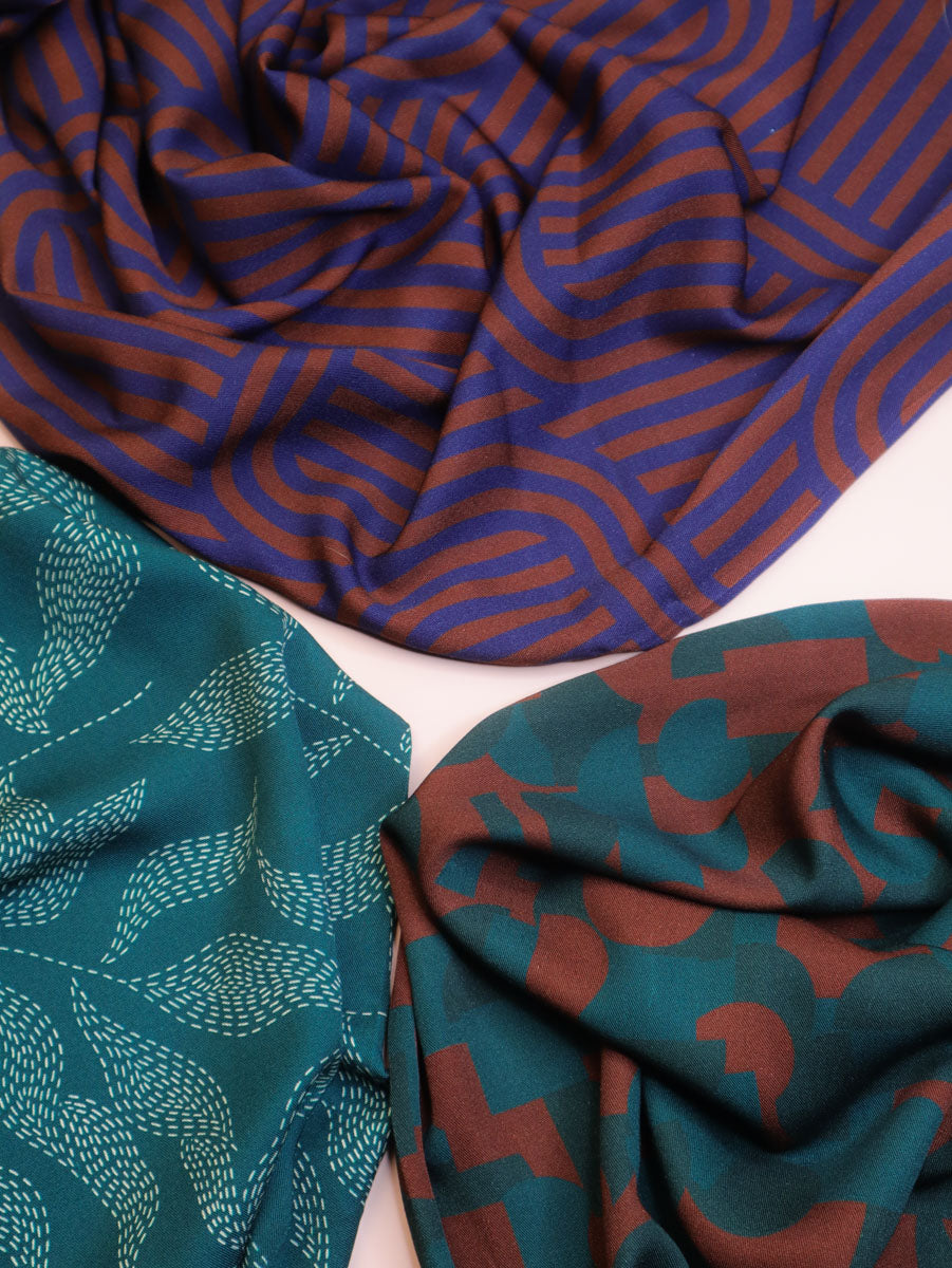 PRE-ORDER - MID SEPTEMBER DELIVERY Mind The MAKER - Ziggy Rust Viscose Twill with LENZING™ ECOVERO™ fibres