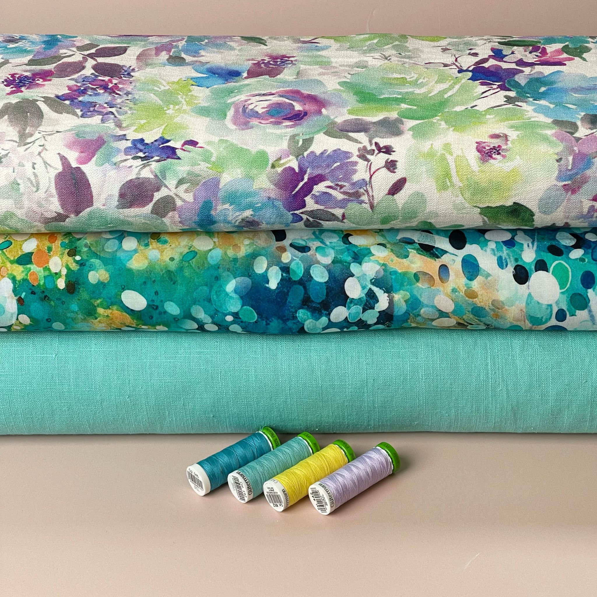 Breeze Spring Mint - Enzyme Washed Pure Linen Fabric