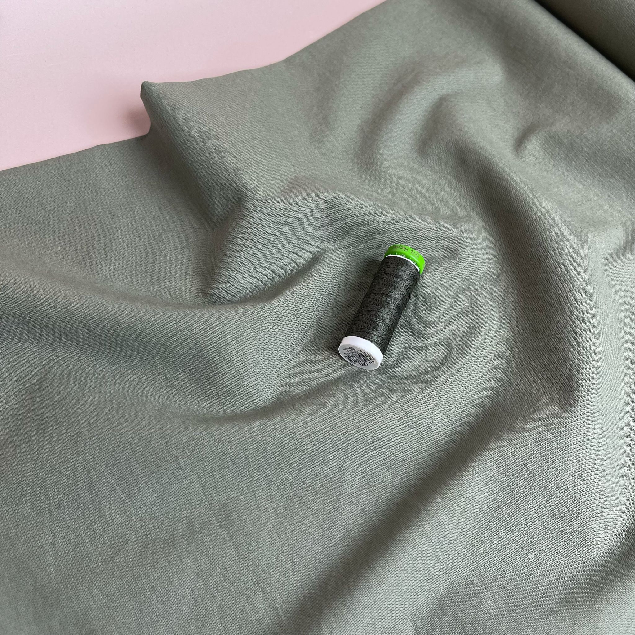 Sorona Linen in Khaki - New Eco Linen Blend Fabric