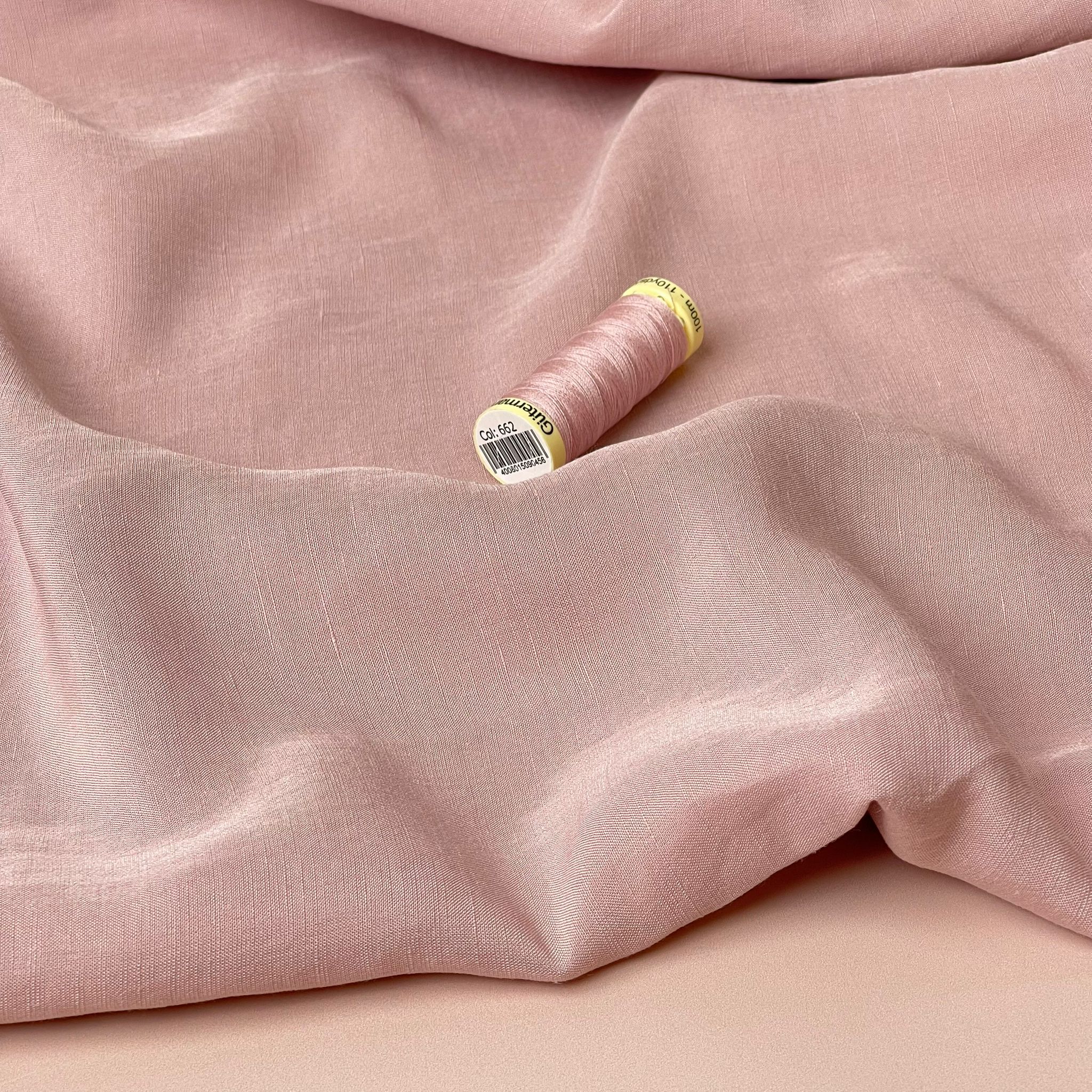 Lush Nude Light Viscose Linen Crepe Dress Fabric