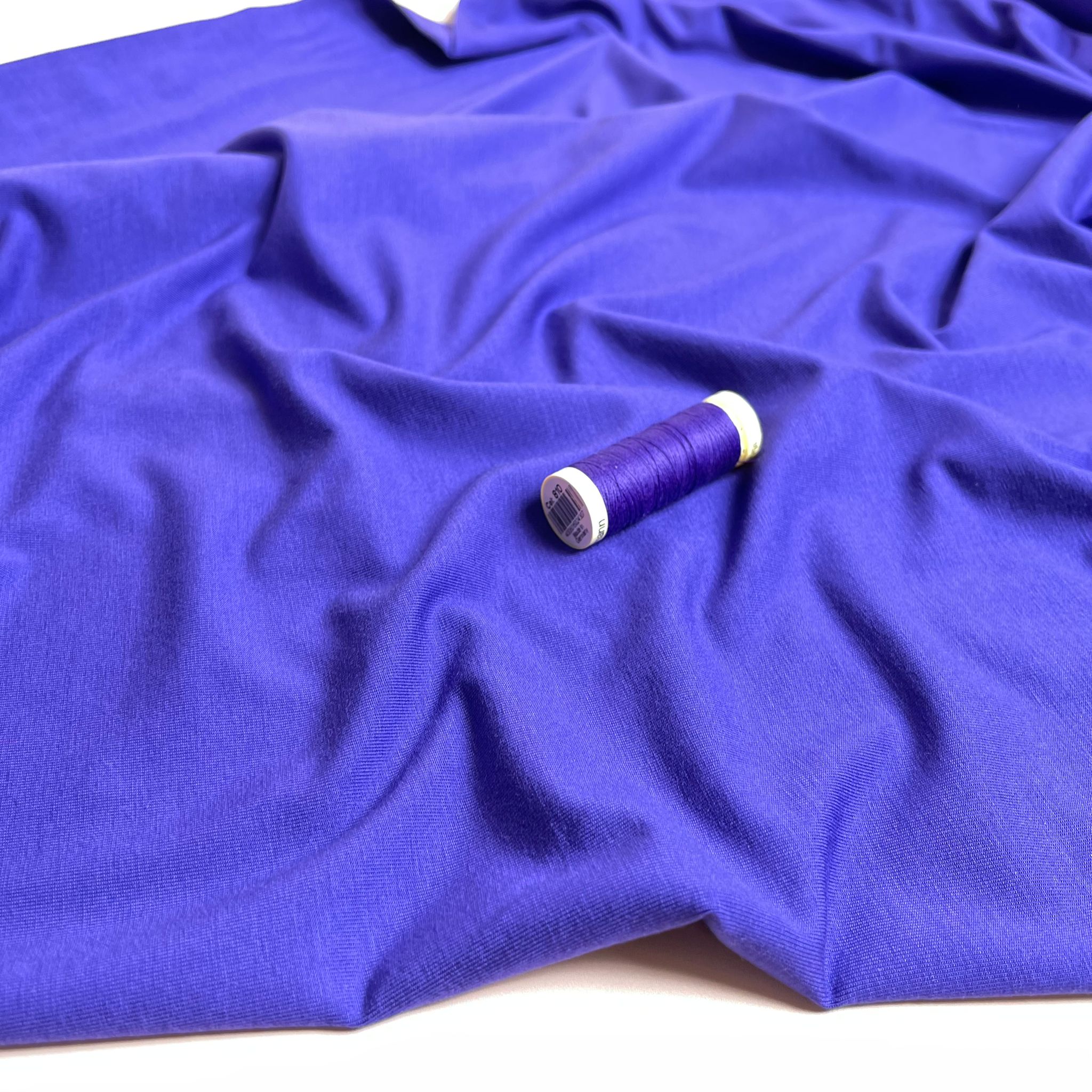 REMNANT 2.2 Metres - Lush in Purple Jersey Fabric with TENCEL™ Lyocell Fibres