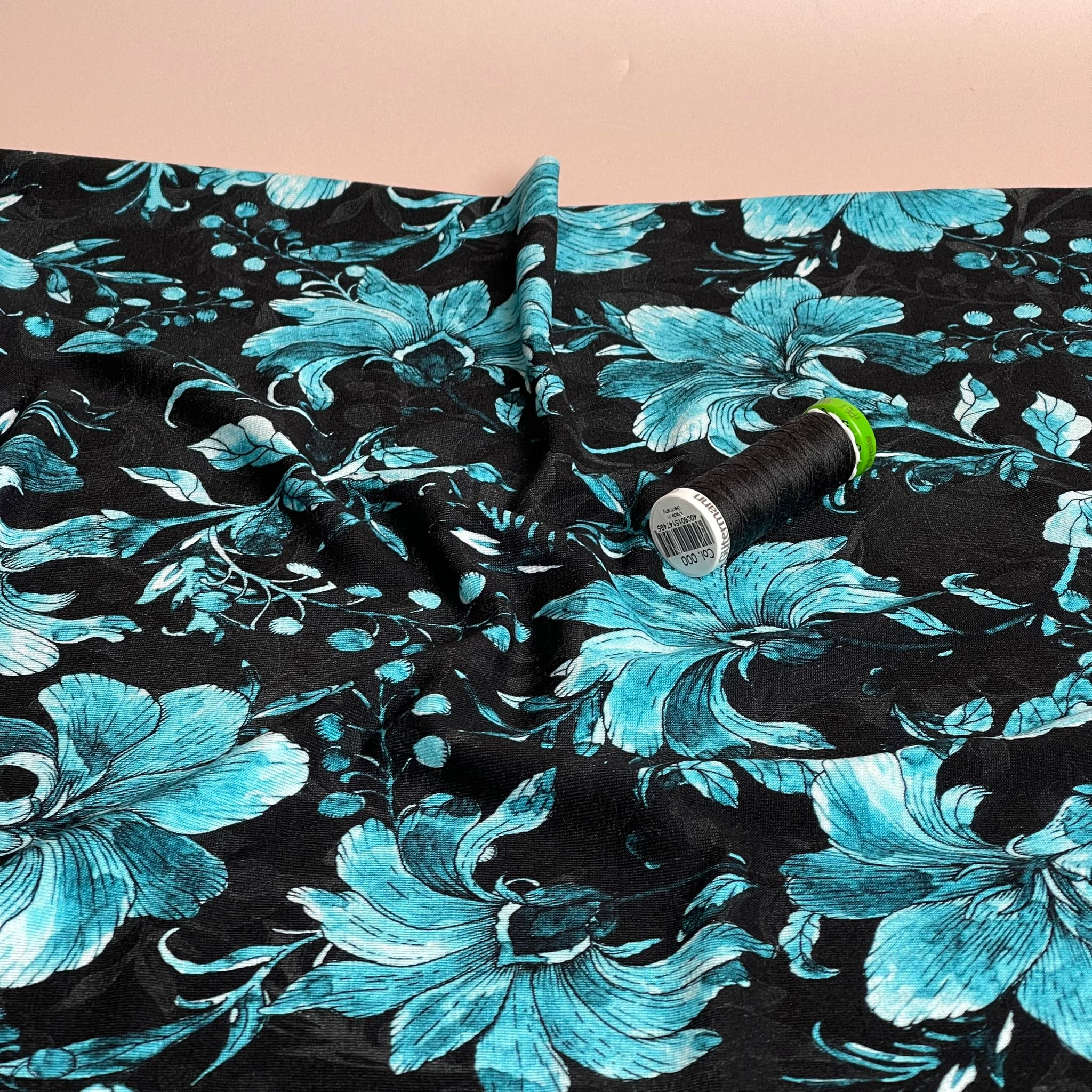 REMNANT 2.63 Metres - Danish Design - Watercolour Lily ECOVERVO™ Viscose Jersey